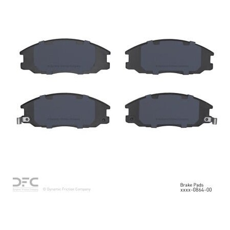 Dynamic Friction Co DFC 3000 Semi-Metallic Brake Pads - Dynamic Friction Company 1311-0864-00 1311-0864-00